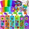 36 Sets Spring Flower Craft Kits Easter Crafts DIY 3D Tuilp Sunflower Flower Bookmarks Ornaments Art Sets Foam Stickers Arts and Crafts
